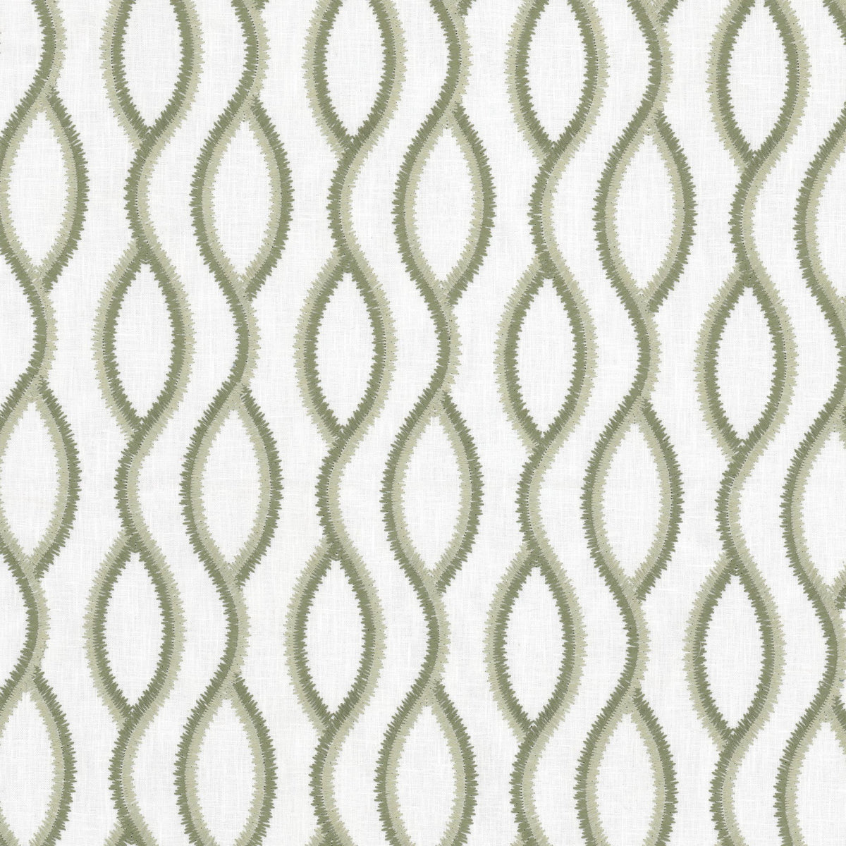 STOUT TEXTILES  MULTIPURPOSE,EMBROIDERIES TRANSITIONAL,, OGEE SAGE   - ATEL-1
