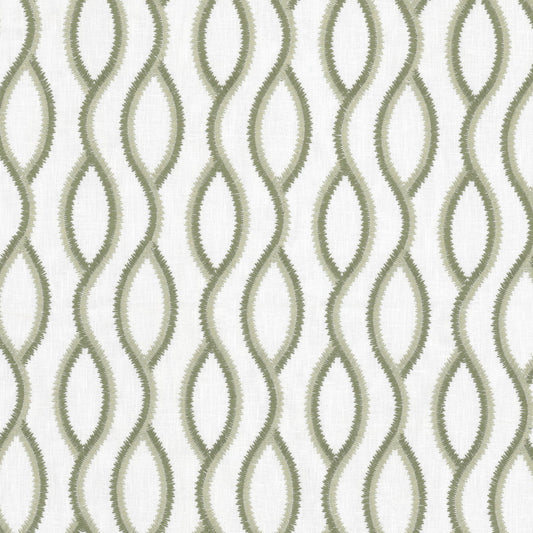 STOUT TEXTILES  MULTIPURPOSE,EMBROIDERIES TRANSITIONAL,, OGEE SAGE   - ATEL-1