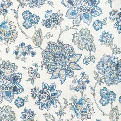 KRAVET BASICS PRINT BOTANICAL & FLORAL BLUE,TEAL,TAUPE   - ATHENA.516.0