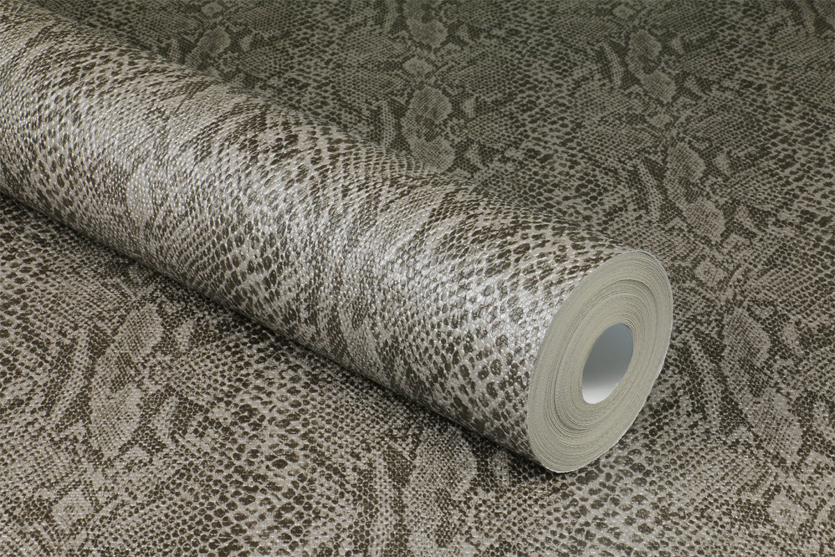 Glossy Python vinyl wallcovering pattern, NJ26ATL-1007