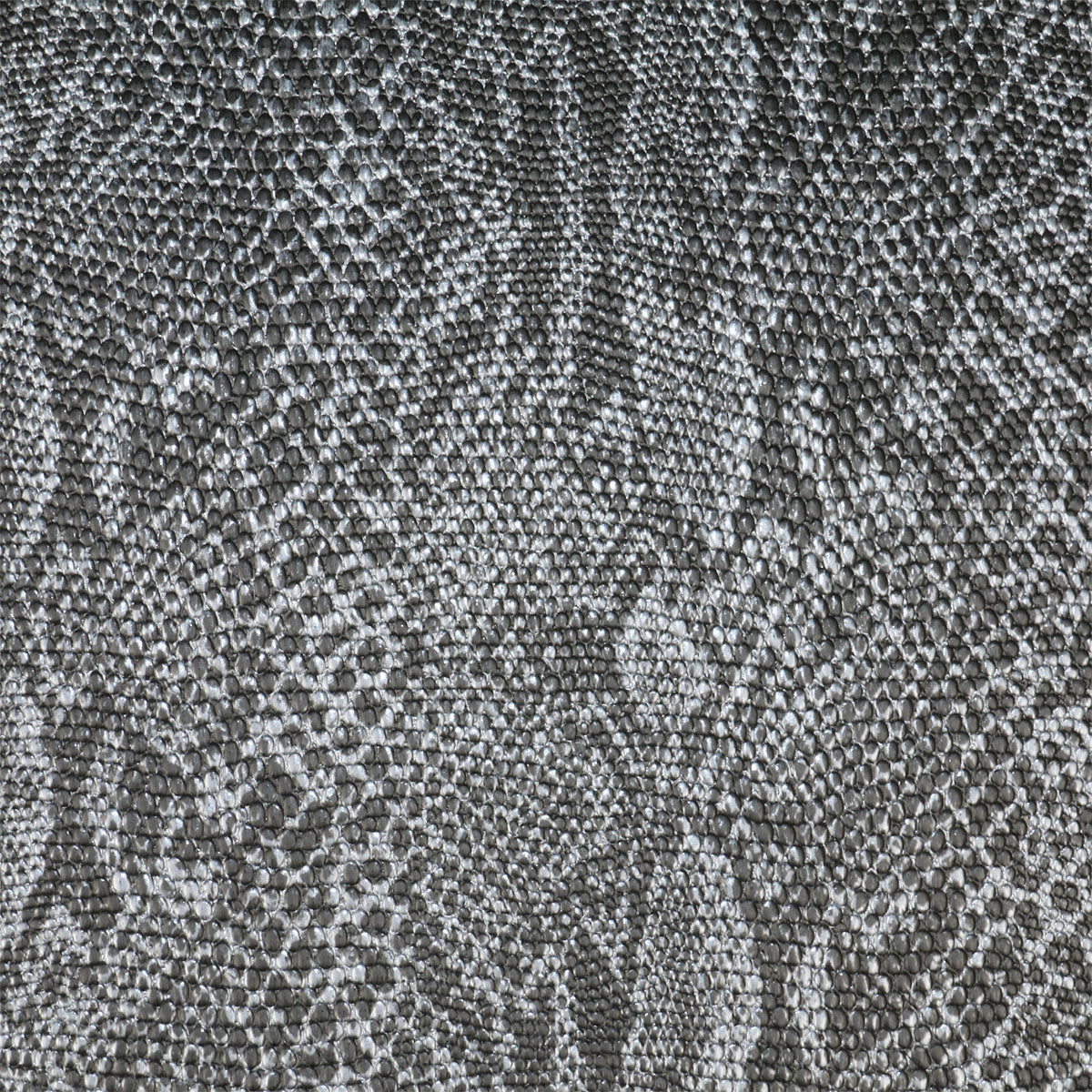 Glossy finish vinyl wallcovering with Python pattern.