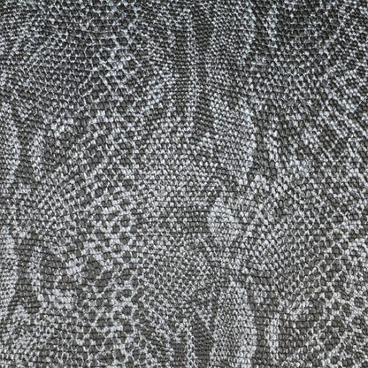 Glossy finish vinyl wallcovering with Python pattern.