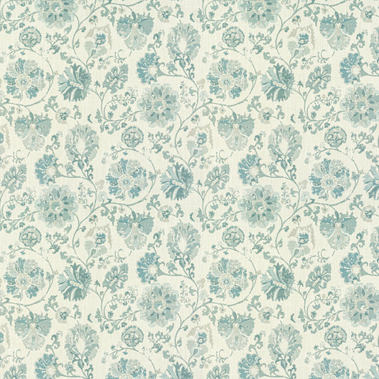 STOUT TEXTILES  UPHOLSTERY,JACQUARD TRADITIONAL, FLORAL CARIBBEAN   - ATTI-1