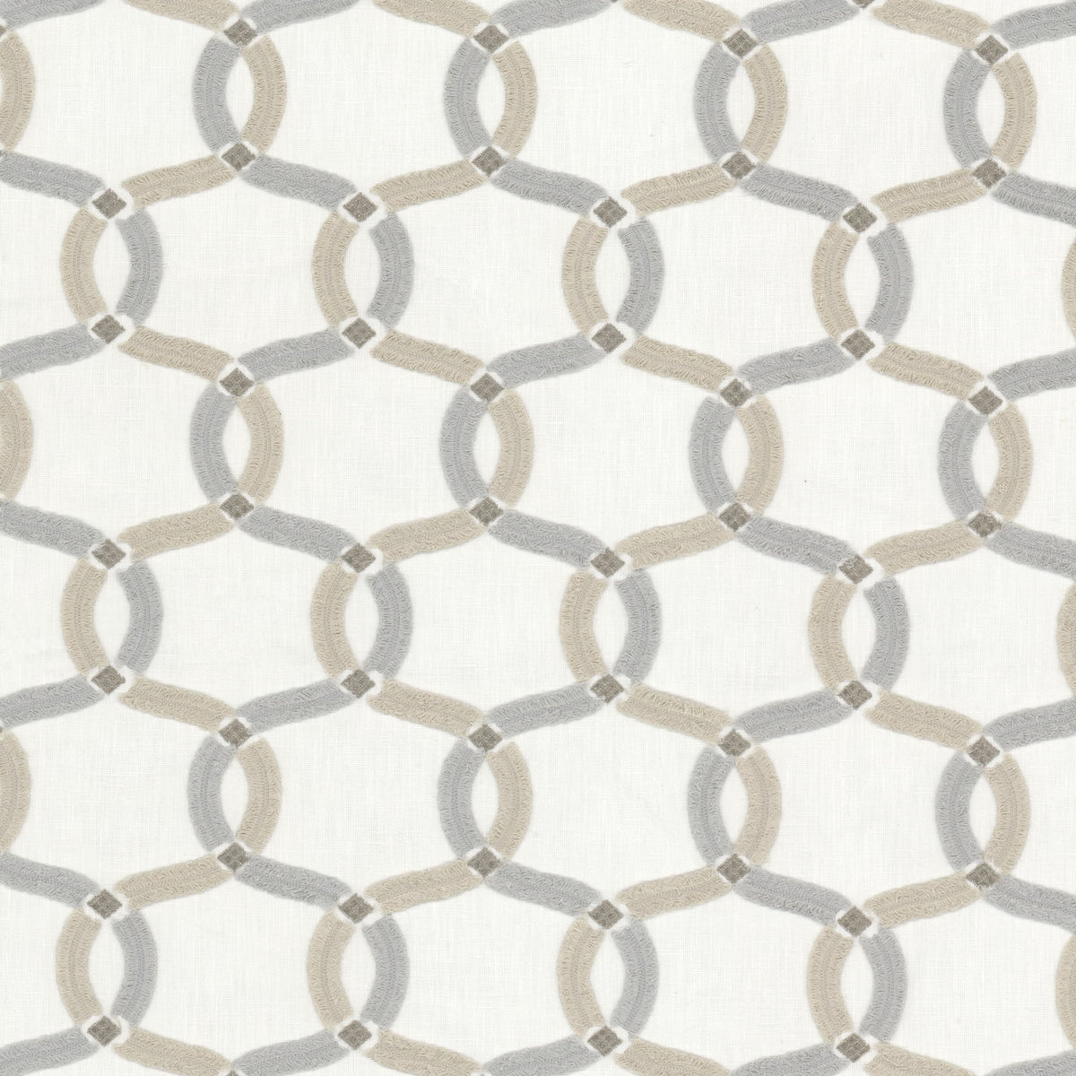 STOUT TEXTILES  MULTIPURPOSE,EMBROIDERIES TRADITIONAL, OGEE DRIFTWOOD   - AUDR-2