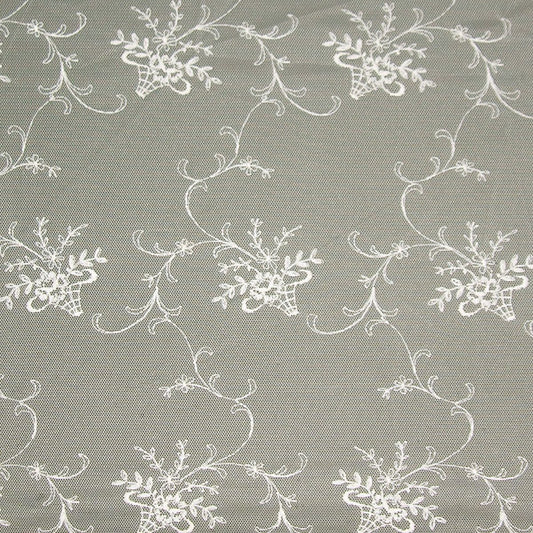 SCALAMANDRE  BRIGITTE SHEER FABRIC IVORY   - AU 00016087