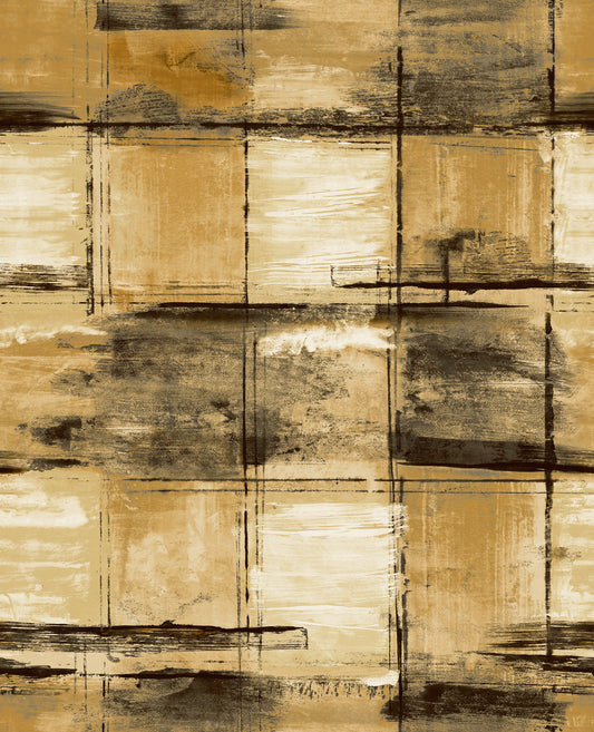 Seabrook Designs Avant Garde Curie Texture Abstract Transitional Gold Metallic Sidewall - AV50305