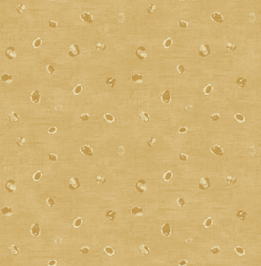 Seabrook Designs Avant Garde Hubble Dots Polka Dots Transitional Gold Metallic Sidewall - AV50605