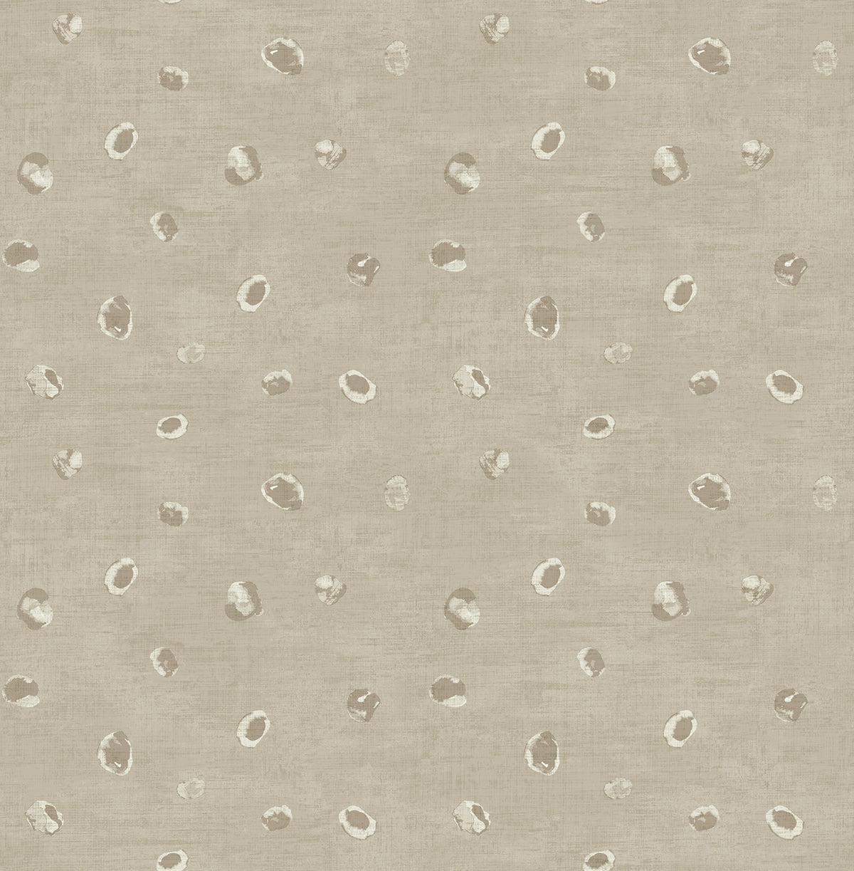 Seabrook Designs Avant Garde Hubble Dots Polka Dots Transitional Grey Metallic Sidewall - AV50606