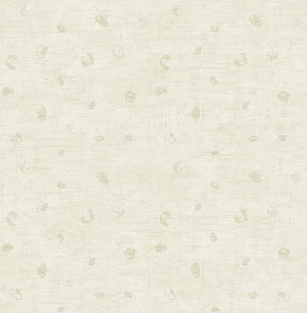 Seabrook Designs Avant Garde Hubble Dots Polka Dots Transitional Off-White Metallic Sidewall - AV50608