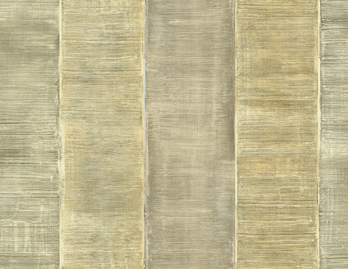 Seabrook Designs Avant Garde Kepler Stripe Stripe Transitional Gold Matte Sidewall - AV50805