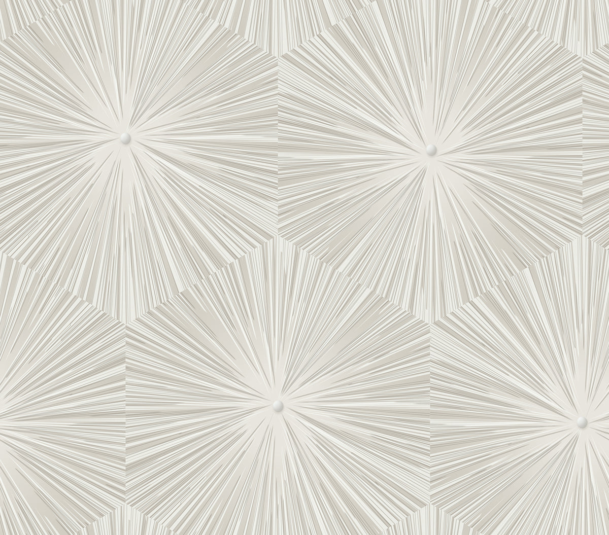 Seabrook Designs Avant Garde Chadwick Starburst Geometric Transitional Grey Metallic Sidewall - AV51100