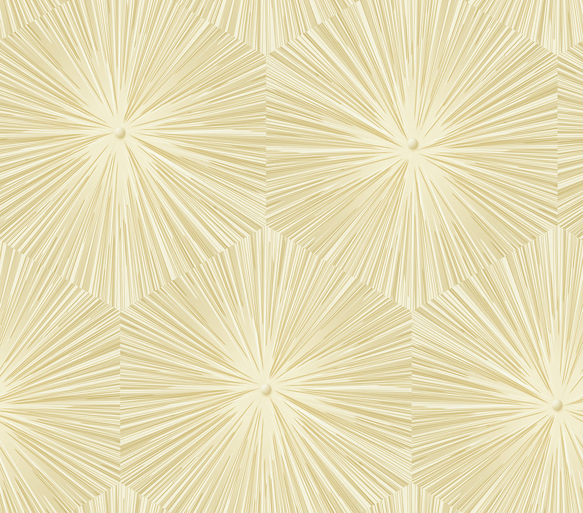 Seabrook Designs Avant Garde Chadwick Starburst Geometric Transitional Gold Metallic Sidewall - AV51105