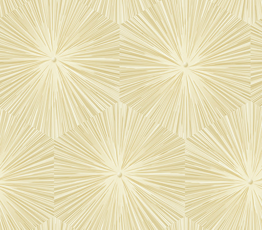 Seabrook Designs Avant Garde Chadwick Starburst Geometric Transitional Gold Metallic Sidewall - AV51105