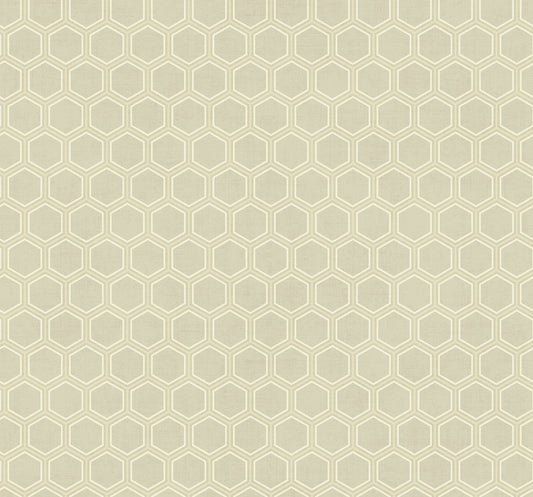 Seabrook Designs Avant Garde Curie Geo Geometric Transitional Beige Matte Sidewall - AV51208