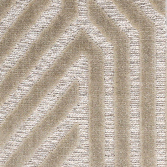STOUT TEXTILES  UPHOLSTERY,VELVET TRANSITIONAL,, GEOMETRIC BEIGE   - AVAN-1