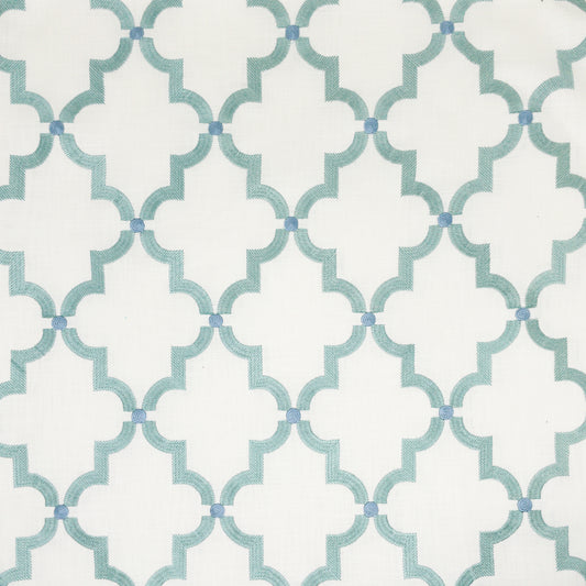 STOUT TEXTILES  MULTIPURPOSE,EMBROIDERIES TRADITIONAL, OGEE AQUA   - AVAT-3