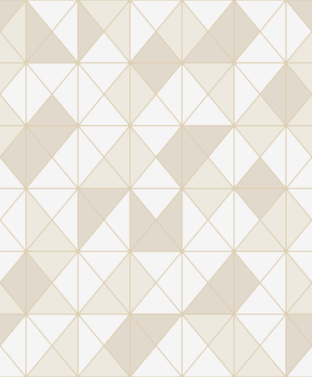 Neutral beige triangular tile pattern forming diamonds; taupe & cream tones in a tessellated geometric design.