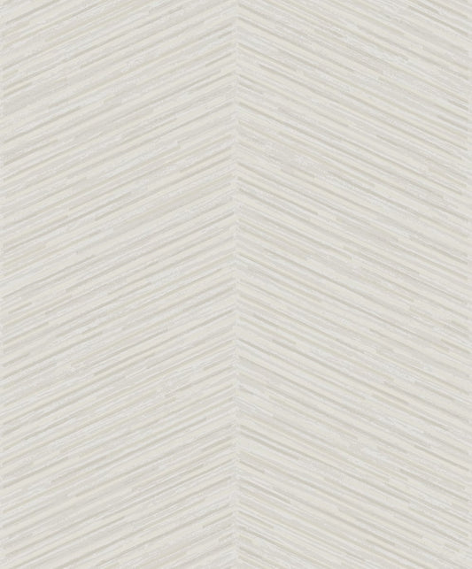 Seabrook Designs  Herringbone Stripe Stripe Modern Metallic Champagne , Beige   - AW70700