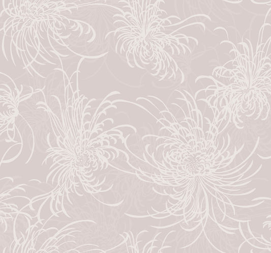 Seabrook Designs  Noell Floral Floral Modern Blush Glitter , Off-White   - AW71501