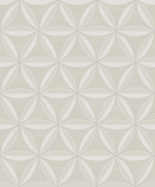 Seabrook Designs  Lens Geometric Geometric Modern Beige , Off-White   - AW71703