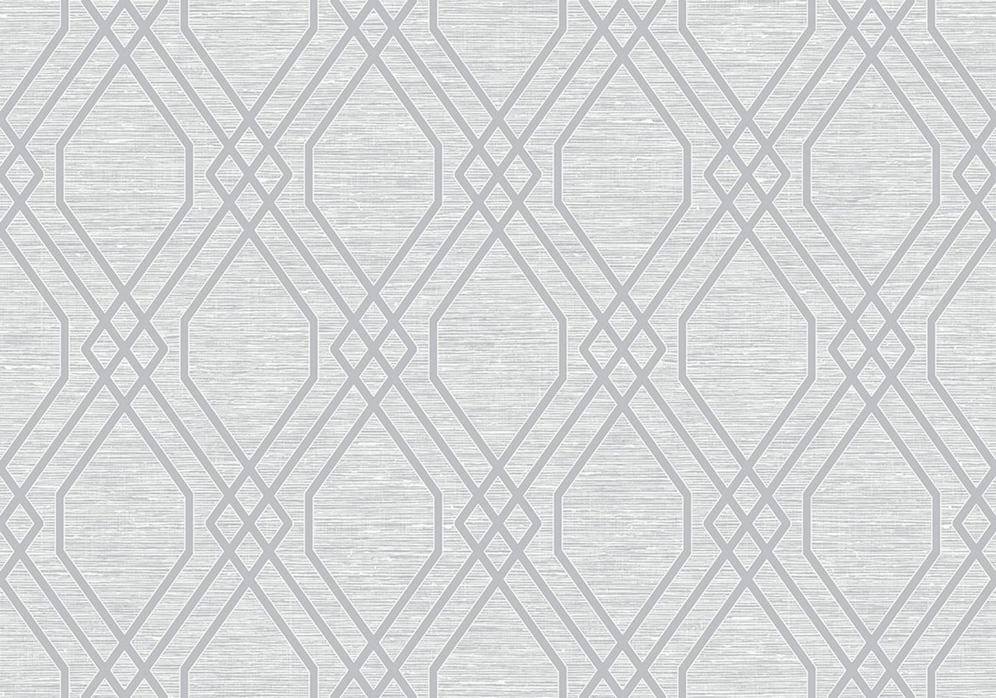 Seabrook Designs  Diamond Cork Geometric Modern Metallic Silver , White   - AW74127