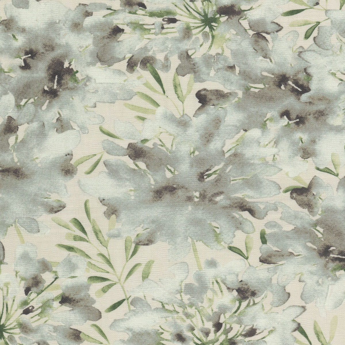STOUT TEXTILES  MULTIPURPOSE,PRINT TRANSITIONAL,, FLORAL MINERAL   - AZTE-1