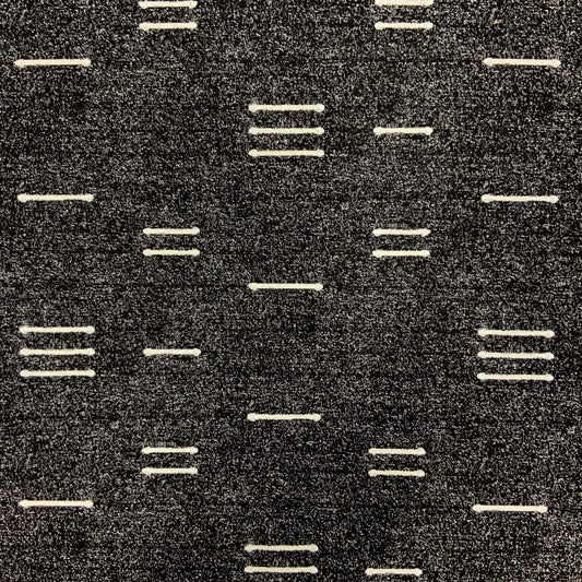 JF Fabrics Inside Out AZULA 99 Fabric Stripe,Texture, Contemporary Black  Jacquard, Outdoor - 9029599 J9211