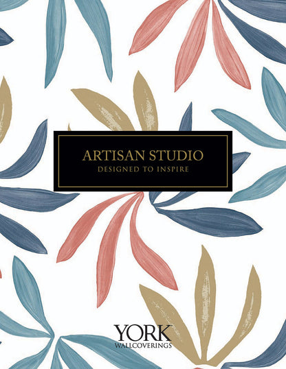 York Wallcoverings Artisan Studio Modernist Motif Lichen Grey Wallpaper Modern Geometrics Greys   - ZM2863