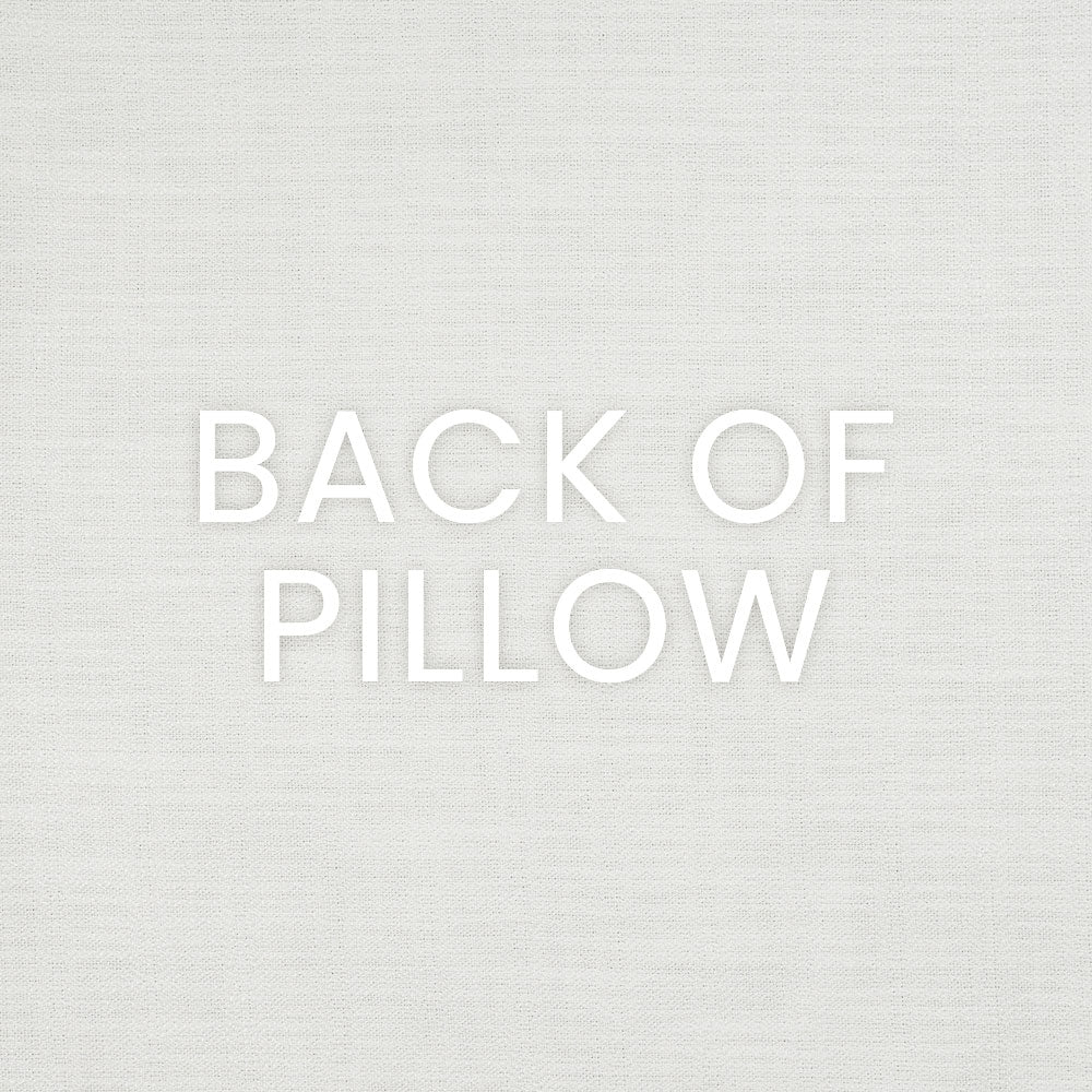 Ashmolton white pillow back with light linen texture and soft weave.