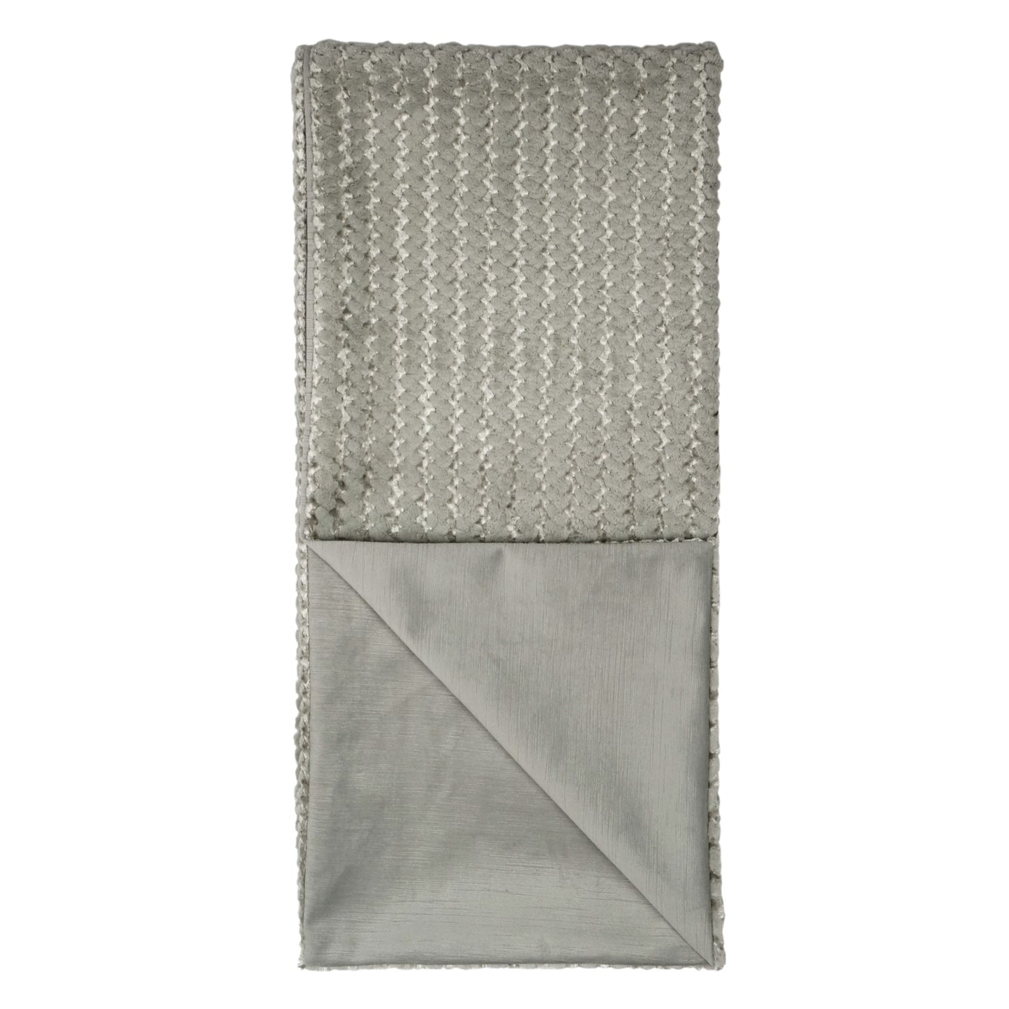 D.V. KAP HOME   52" x 62" Gene Throw - Grey Faux Fur    - B-1045-G