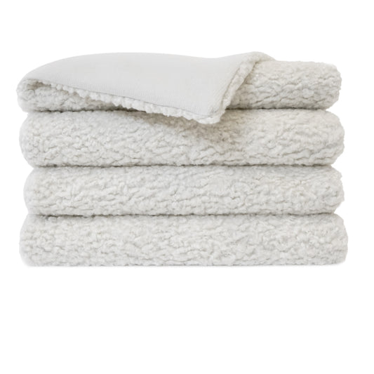 D.V. KAP HOME   54" x 68" Poodle Throw - Cloud Faux Fur    - B-1050-C