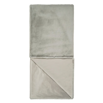 D.V. KAP HOME   52" x 62" Arlo Throw - Silver Faux Fur, Solid    - B-1052-S