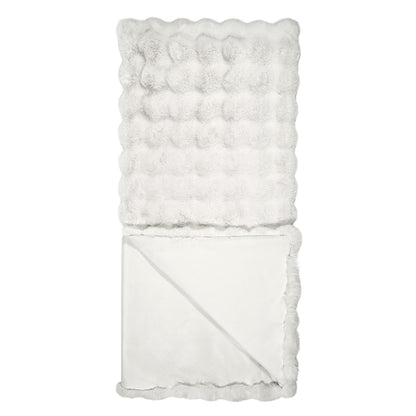 D.V. KAP HOME   52" x 62" Affair Throw - Cloud Faux Fur    - B-1056-C