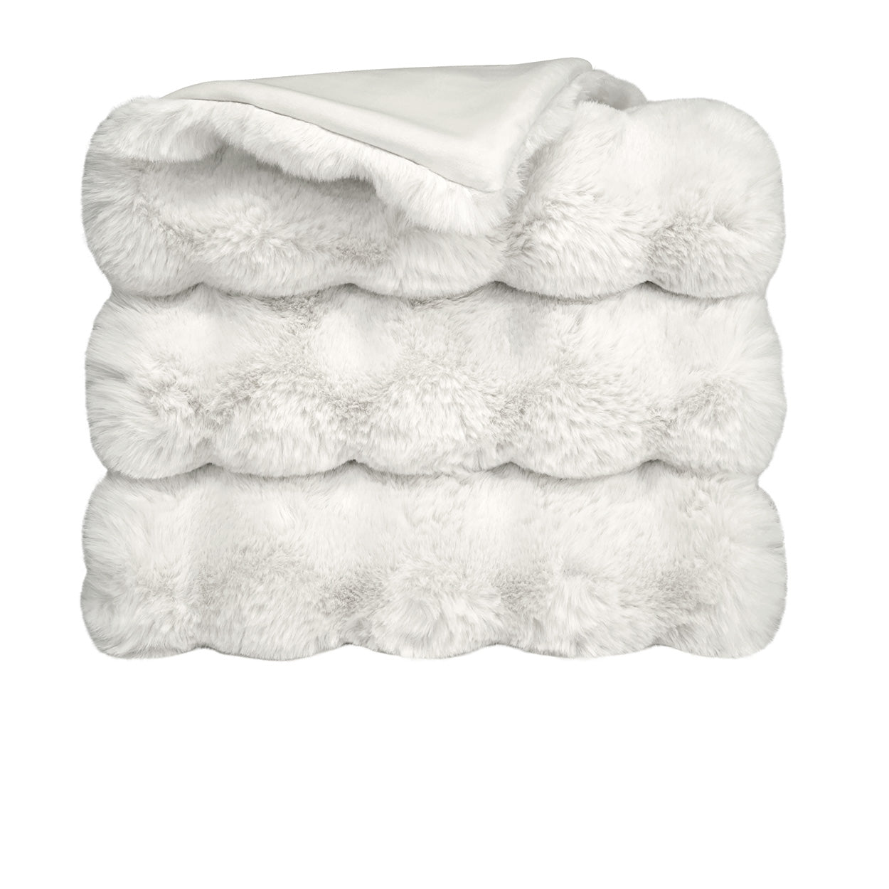 D.V. KAP HOME   52" x 62" Affair Throw - Cloud Faux Fur    - B-1056-C