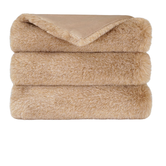 D.V. KAP HOME   52" x 62" Accent Throw Faux Fur    - B-1058