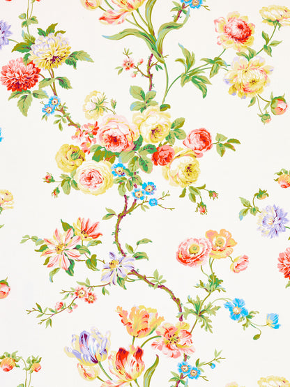SCALAMANDRE  BOTANICAL GARDEN FABRIC SUMMER MULTI   - B0 00013506 NEW SKU # B035060001