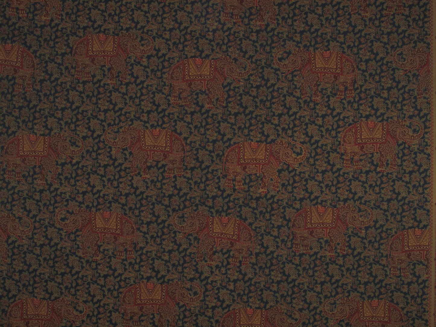 SCALAMANDRE OUTLET  FABRIC ELEPHANTA  FABRIC MIDNIGHT   - B0 00031210