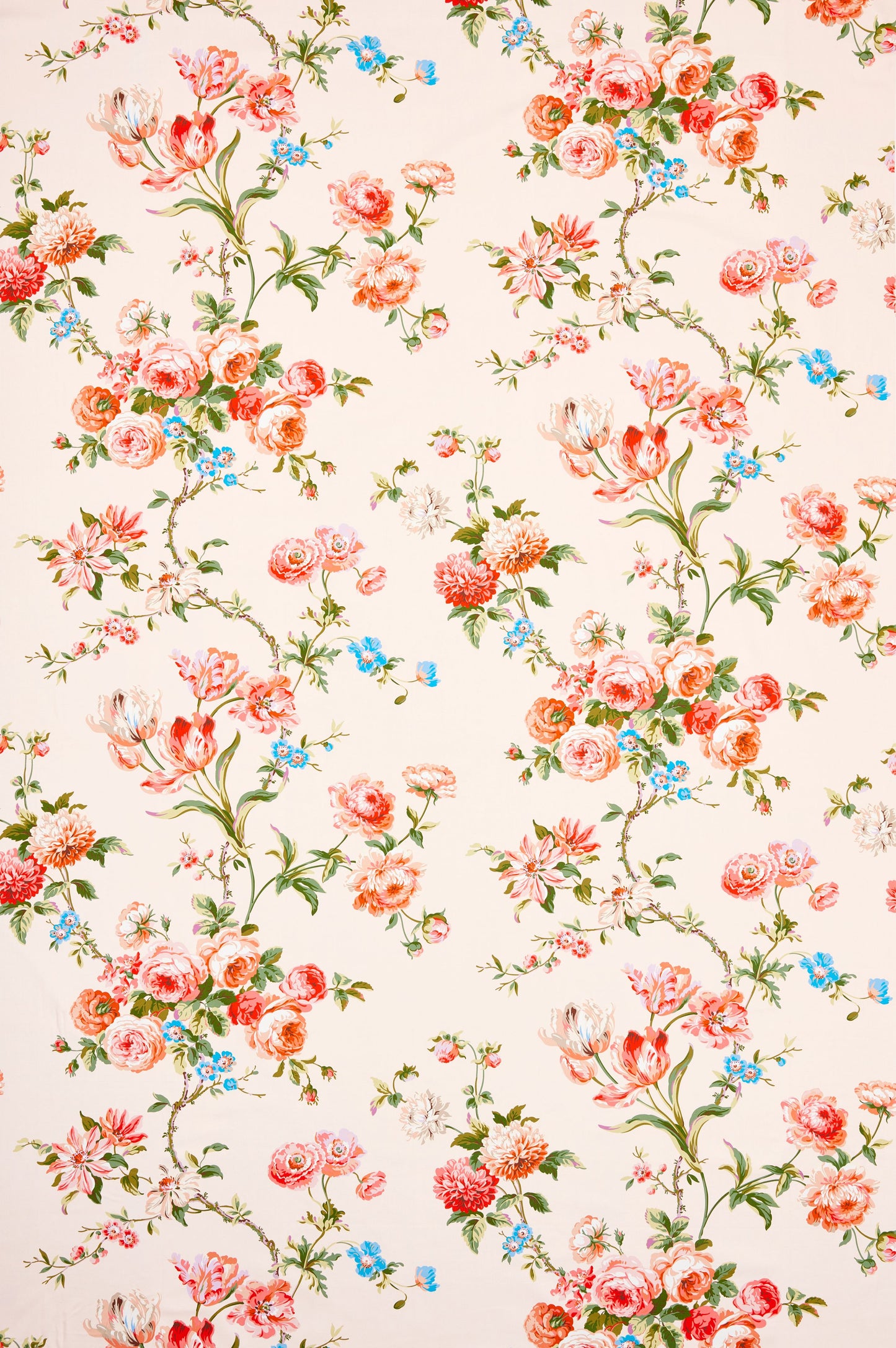 SCALAMANDRE  BOTANICAL GARDEN FABRIC ROSE QUARTZ   - B0 00043506 NEW SKU # B035060004