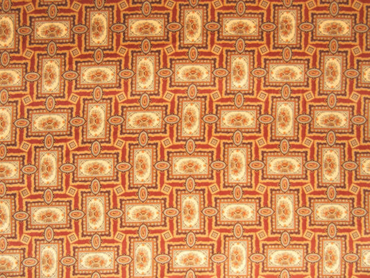 SCALAMANDRE OUTLET  FABRIC RUBINO  FABRIC CINNBAR   - B0 01022546 NEW SKU # B025460102