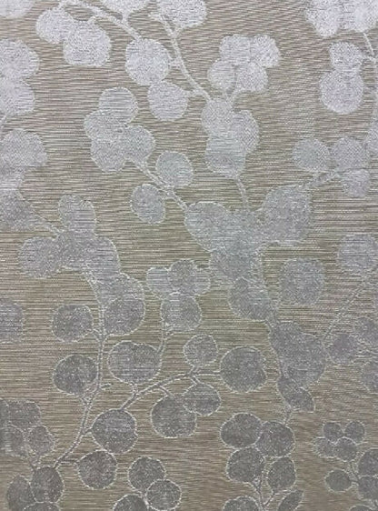 20" Silver Medium-Weight Upholstery Fabric Pillow Cover in ShopMyFabrics Lunaria Silver Dollar Floral / WCR-1030503 Fabric