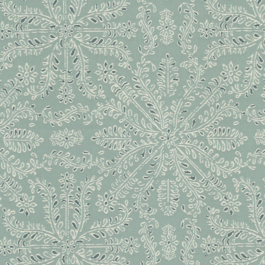 STOUT TEXTILES  MULTIPURPOSE,WOVENS TRANSITIONAL,, FLORAL AQUA   - BABB-1