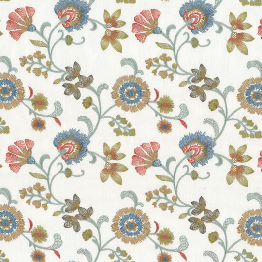 STOUT TEXTILES  MULTIPURPOSE,EMBROIDERIES TRADITIONAL, FLORAL FIESTA   - BACK-2
