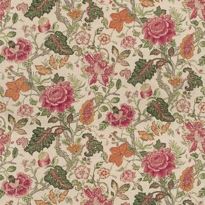 KRAVET BASICS PRINT JACOBEANS BEIGE,GREEN,BURGUNDY/RED   - BAGARY.319.0