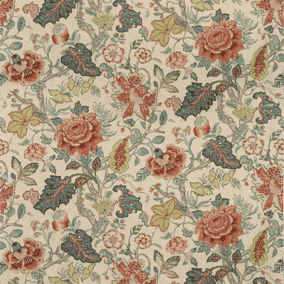 KRAVET BASICS PRINT JACOBEANS NEUTRAL,SLATE,RUST   - BAGARY.524.0