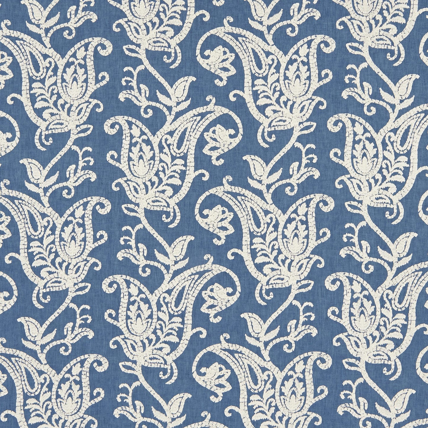 JF Fabrics BALTIC 64 Fabric Traditional,Transitional,Contemporary,Paisley Blue  Embroidery - 7626164 J8211