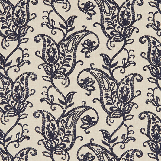 JF Fabrics BALTIC 69 Fabric Traditional,Transitional,Contemporary,Paisley Blue  Embroidery - 7626169 J8211