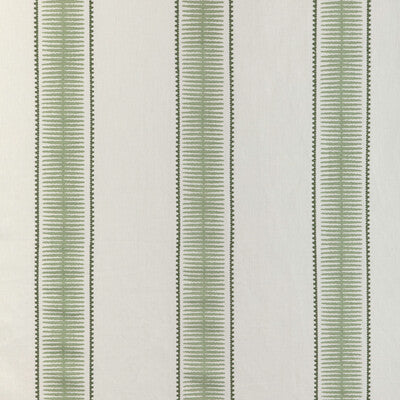 KRAVET DESIGN PRINT STRIPES GREEN,WHITE,GREEN   - BALUSTER.3.0