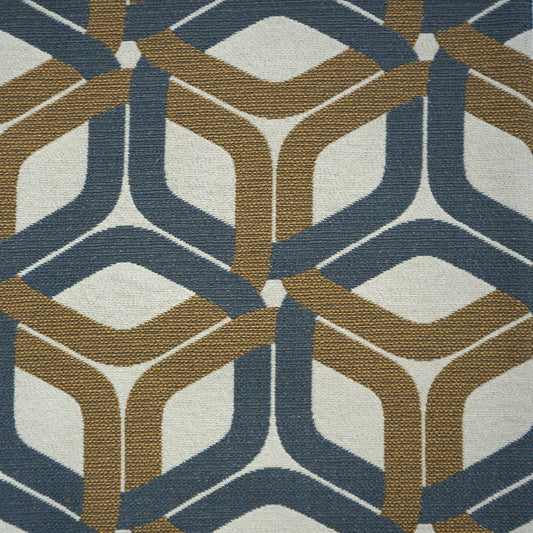 JF Fabrics BAYER 63 Fabric Transitional,Contemporary Blue,Brown,Creme,Beige,Offwhite,Taupe  Texture - 5421663 J6521