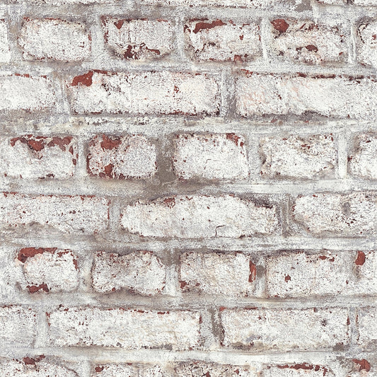 GALERIE WALLCOVERINGS The Bricks And More    White   - BB51100