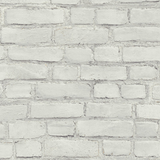 GALERIE WALLCOVERINGS The Bricks And More    White   - BB51101
